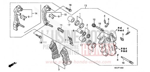 ETRIER DE FREIN AVANT FES125AB de 2011